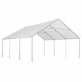 Carpa Gazebo de Acero y PVC Blanco 6x3x2.55m Exterior