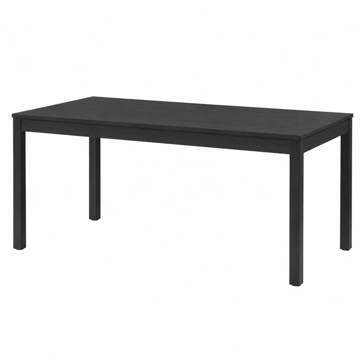 Mesa de comedor de madera MDF negra 180x90x75 cm